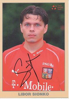 Libor Sionko Tschechien  Fußball Autogrammkarte original signiert 