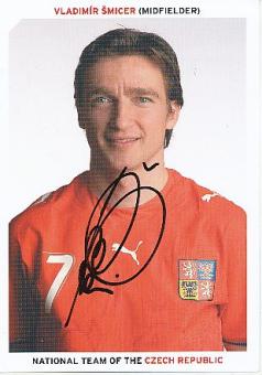 Vladimir Smicer   Tschechien  Fußball Autogrammkarte original signiert 
