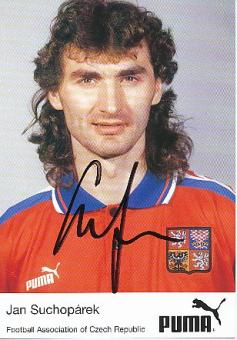 Jan Suchoparek   Tschechien  Fußball Autogrammkarte original signiert 