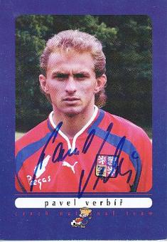 Pavel Verbir   Tschechien  Fußball Autogrammkarte original signiert 