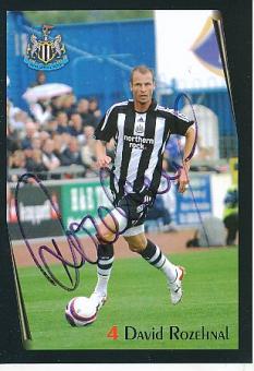 David Rozehnal  Newcastle United  Fußball Autogrammkarte original signiert 