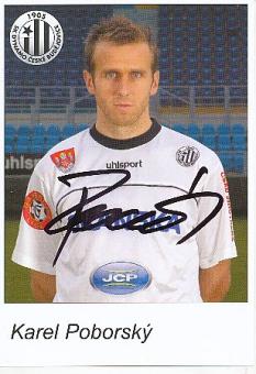 Karel Poborsky  SK Dynamo Budweis  Fußball Autogrammkarte  original signiert 