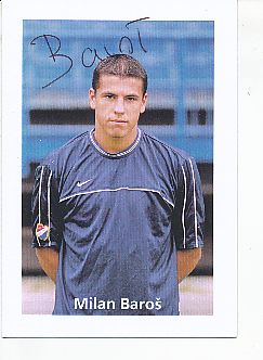 Milan Baros  Banik Ostrava  Fußball Autogrammkarte  original signiert 