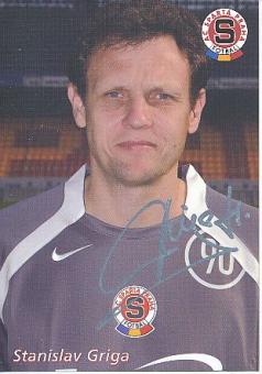 Stanislav Griga  Sparta Prag   Fußball Autogrammkarte original signiert 