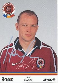 Ivan Hasek  Sparta Prag   Fußball Autogrammkarte original signiert 