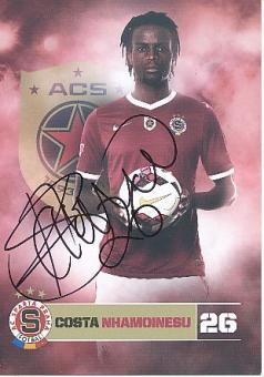 Costa Nhamoinesu  Sparta Prag   Fußball Autogrammkarte original signiert 