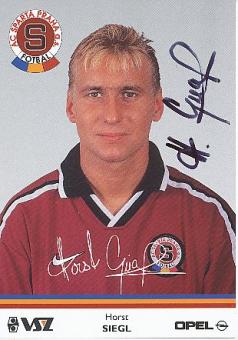 Horst Siegl  Sparta Prag   Fußball Autogrammkarte original signiert 