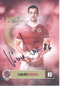 Lucas Vacha  Sparta Prag   Fußball Autogrammkarte original signiert 