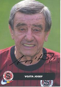 2  x  Josef Vojta † 2023  Sparta Prag   Fußball Autogrammkarte original signiert 