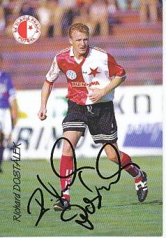Richard Dostalek  Slavia Prag   Fußball Autogrammkarte original signiert 