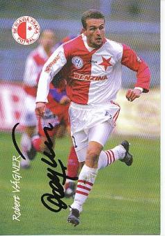 Robert Vagner   Slavia Prag   Fußball Autogrammkarte original signiert 