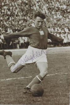 Arnost Pazdera † 2021  CSSR WM 1954  Fußball Autogramm Foto  original signiert 