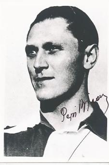 Josef „Pepi“ Bican † 2001 CSSR & Österreich WM 1934  Fußball Autogramm Foto  original signiert 