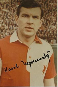 Karel Nepomucky   Slavia Prag   Fußball Autogramm Foto original signiert 