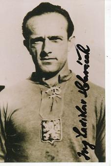 Ladislav Hlavacek † 2014 CSSR WM 1954  Fußball Autogramm Foto  original signiert 