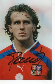 Karel Poborsky  Tschechien  Fußball Autogramm Foto  original signiert 