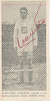 Frantisek Planicka † 1996  CSSR   WM 1934  Fußball Autogramm Bild  original signiert 
