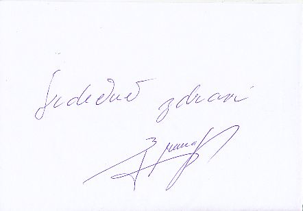 Jan Brumovsky  CSSR  Fußball Autogramm Blatt  original signiert 