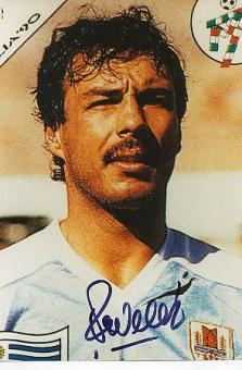 Felipe Revelez  Uruguay WM 1990  Fußball  Autogramm Foto  original signiert 