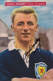 Tommy Docherty † 2020 Schottland WM 1958  Fußball Autogramm Foto original signiert 