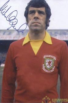Mike England   Wales  Fußball Autogramm Foto original signiert 
