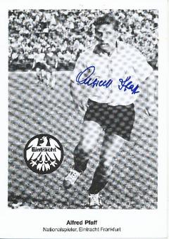 Alfred Pfaff † 2008  DFB Weltmeister WM 1954   Fußball Autogrammkarte  original signiert 