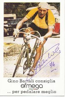 Gino Bartali † 2000 Italien 2  x  Tour de France Sieger  Radsport  Autogrammkarte  original signiert 