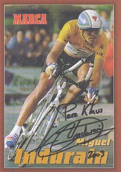 Miguel Indurain Spanien 5  x  Tour de France Sieger  Radsport  Autogrammkarte  original signiert 