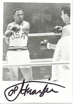 Joe Frazier † 2011 USA Weltmeister  Boxen   Autogrammkarte  original signiert 