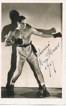 Max Baer † 1959  USA Weltmeister 1934  Boxen   Autogrammkarte  original signiert 