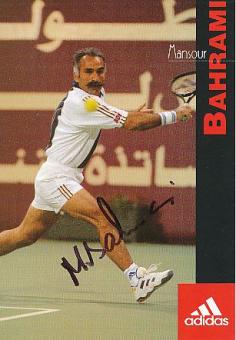 Mansour Bahrami   Iran  Tennis  Autogrammkarte  original signiert 