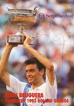 Sergi Bruguera   Spanien  Tennis  Autogrammkarte  original signiert 