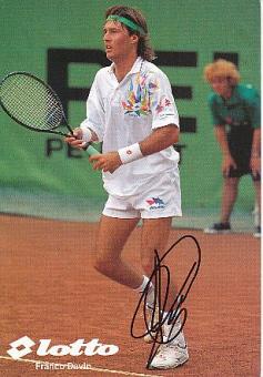 Franco Davin  Argentinien  Tennis  Autogrammkarte  original signiert 