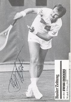 Wojciech Fibak   Polen  Tennis  Autogrammkarte  original signiert 