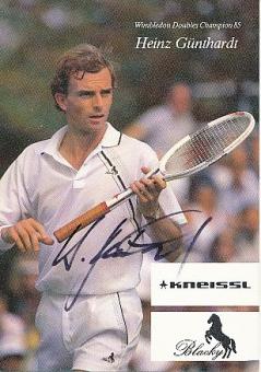 Heinz Günthardt   Schweiz  Tennis  Autogrammkarte  original signiert 