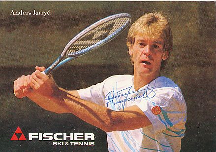 Anders Jarryd  Schweden  Tennis  Autogrammkarte  original signiert 