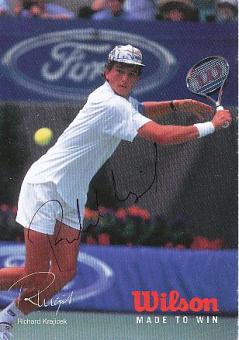 Richard Krajicek  Holland  Tennis  Autogrammkarte  original signiert 