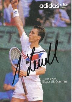 Ivan Lendl   USA  Tennis  Autogrammkarte  original signiert 