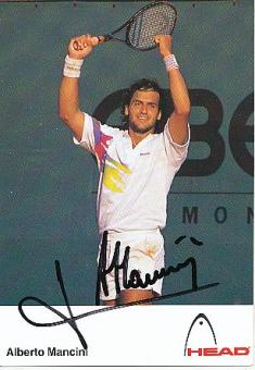 Alberto Mancini   Argentinien  Tennis  Autogrammkarte  original signiert 