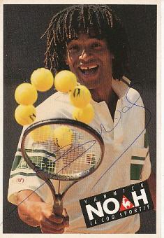 Yannick Noah   Frankreich  Tennis  Autogrammkarte  original signiert 