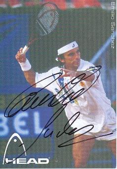 Emilio Sanchez  Spanien  Tennis  Autogrammkarte  original signiert 