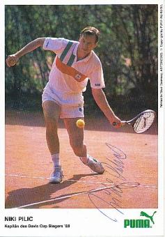 Niki Pilic  Kroatien  Tennis  Autogrammkarte  original signiert 