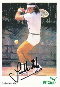 Guillermo Vilas   Argentinien  Tennis  Autogrammkarte  original signiert 