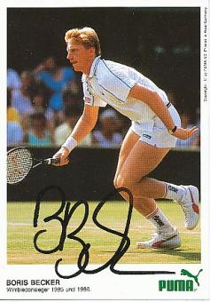 Boris Becker  Tennis  Autogrammkarte Druckl signiert 