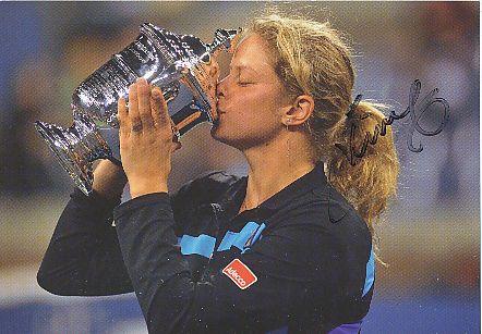 Kim Clijsters  Belgien  Tennis  Autogrammkarte  original signiert 