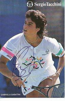 Gabriela Sabatini   Argentinien  Tennis  Autogrammkarte  original signiert 
