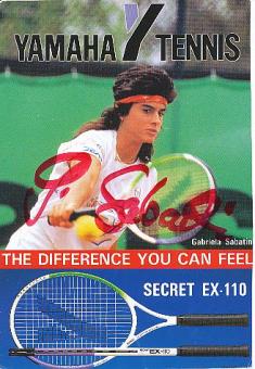 Gabriela Sabatini   Argentinien  Tennis  Autogrammkarte  original signiert 