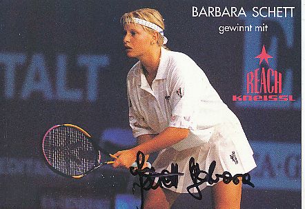 Barbara Schett  Österreich  Tennis  Autogrammkarte  original signiert 