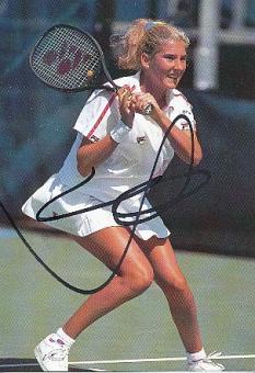 Monica Seles  USA  Tennis  Autogrammkarte  original signiert 