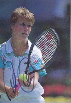 Anke Huber  Tennis  Autogrammkarte  original signiert 